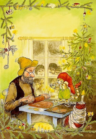 Findus and Pettson at christmas
