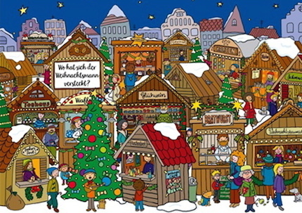 Wo hat sich der Weihnachtsmann versteckt?